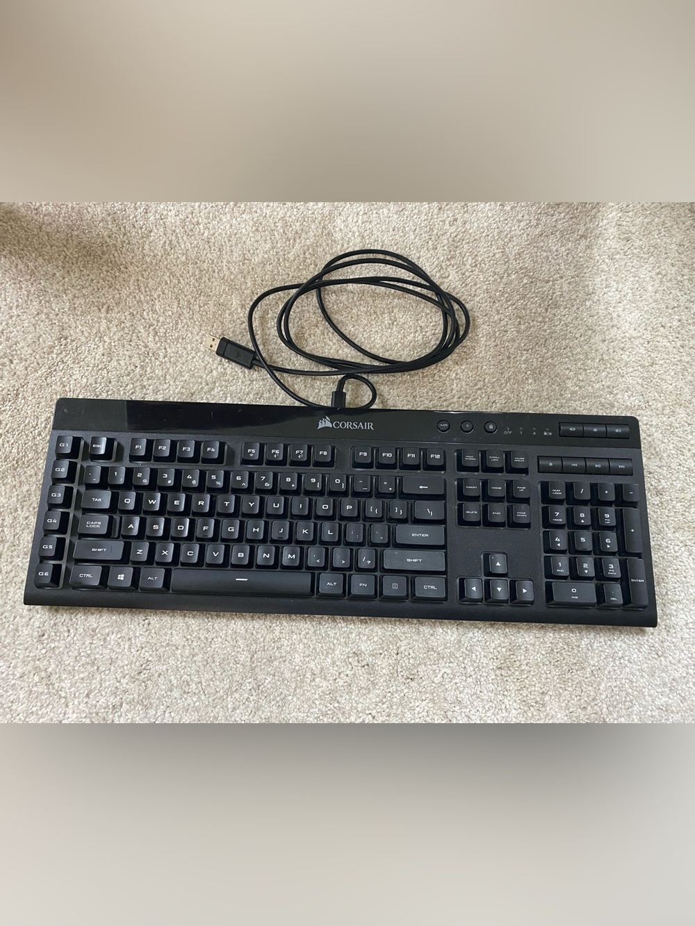 Corsair Black Gaming Keyboard